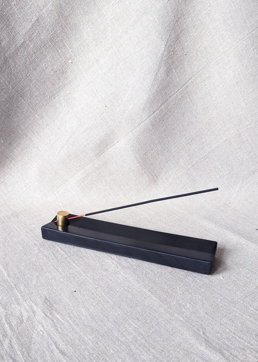 Aura incense burner - onyx black