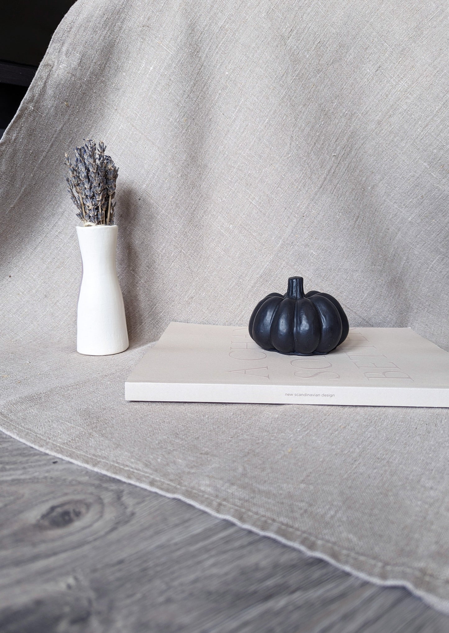 [End of line] Concrete ornamental pumpkins - onyx black