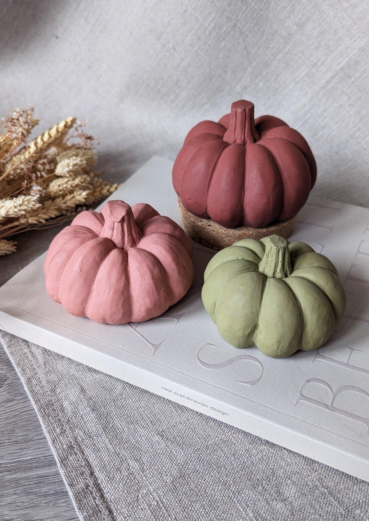 [End of line] Concrete ornamental pumpkins - autumn shades