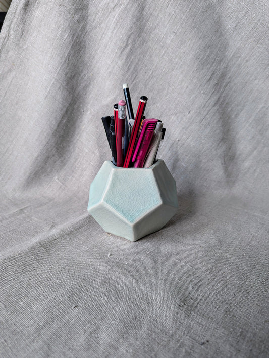 [Sample] Hexagon ceramic pen holder - vase