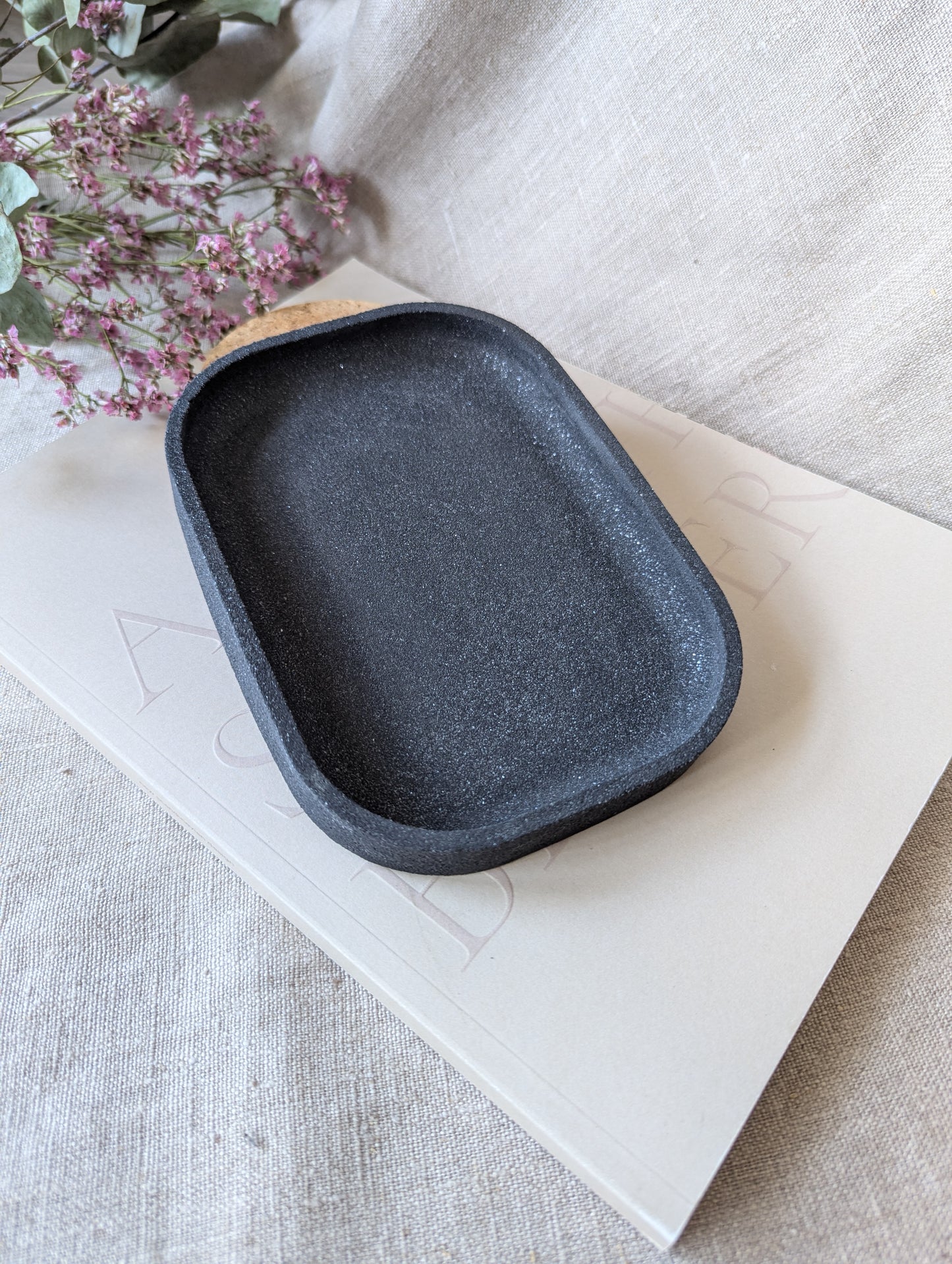 [End of line] Rectangle tray - onyx black