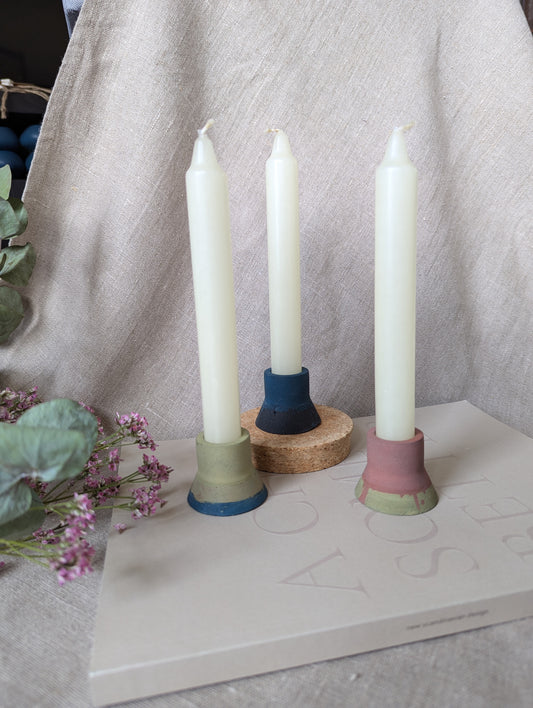 [Second] Duo dinner candle holder set of three - zero waste