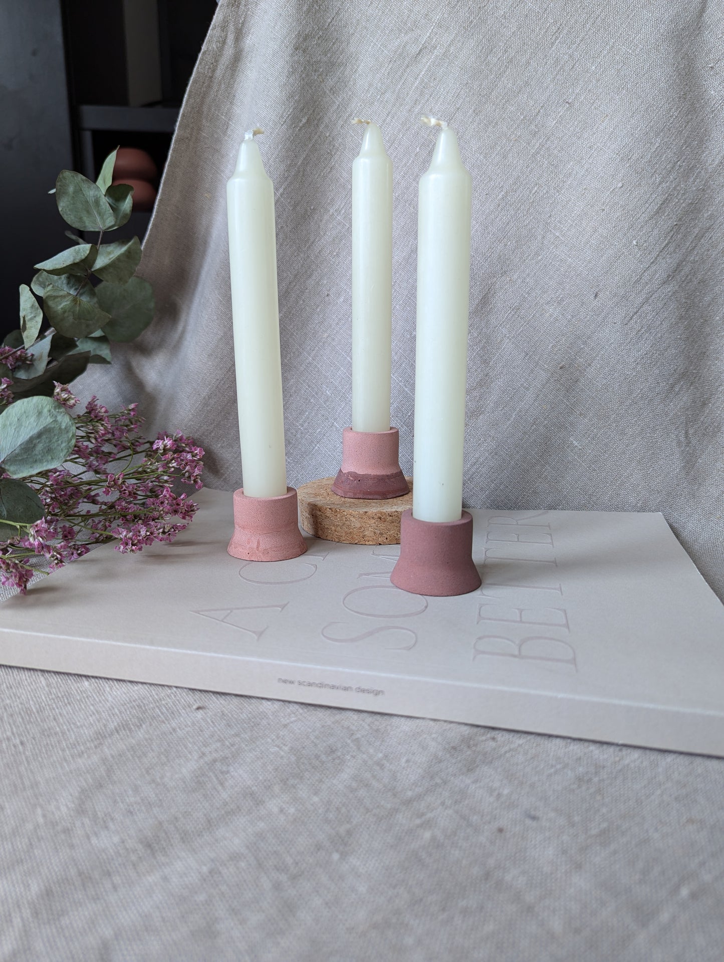 [Second] Duo dinner candle holder set of three - zero waste