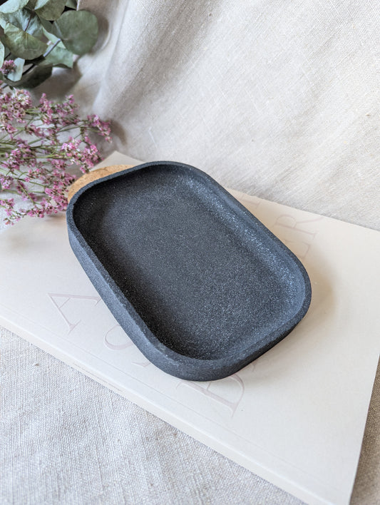 [End of line] Rectangle tray - onyx black