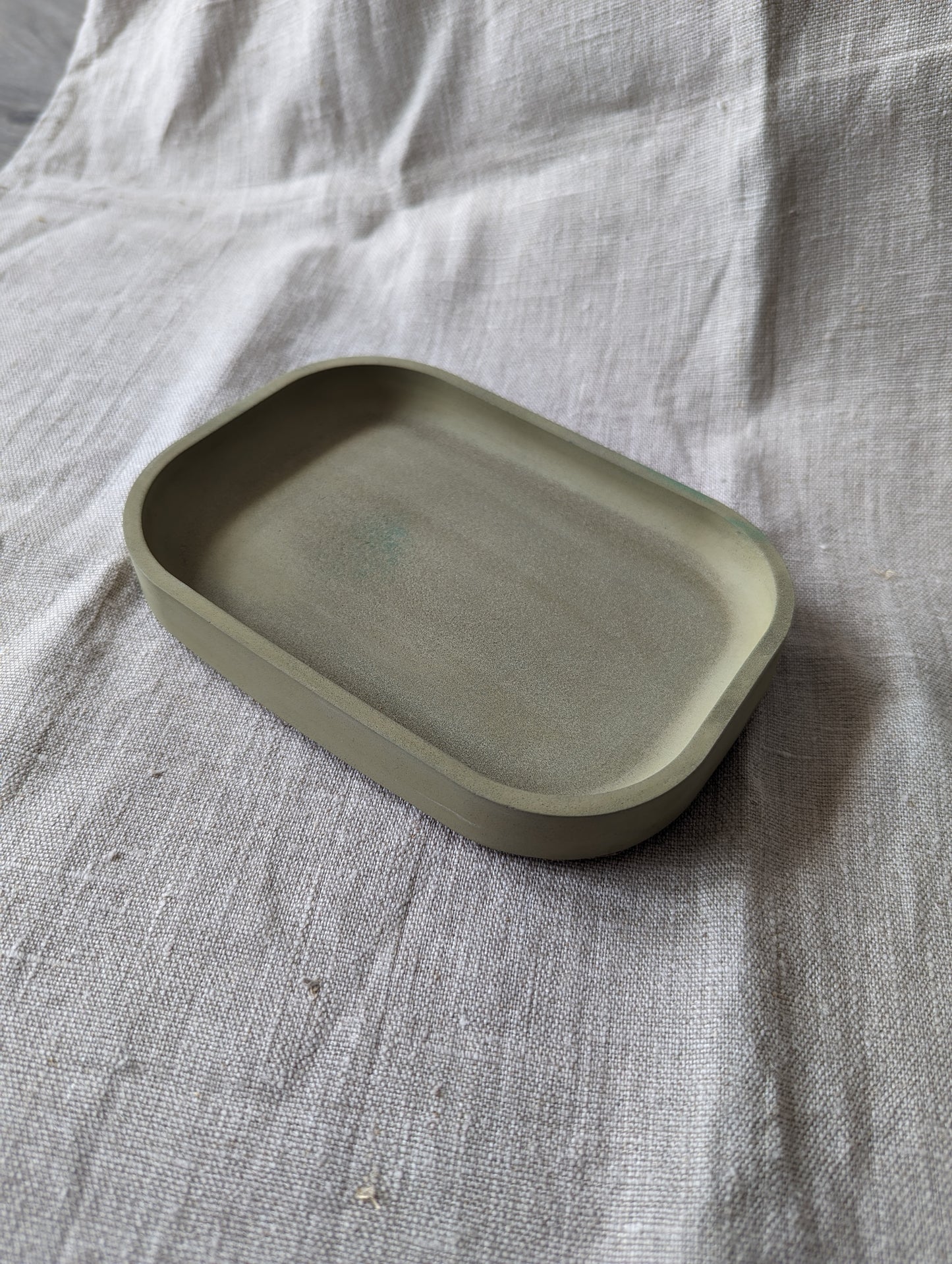 [Second] Rectangle tray - olive green