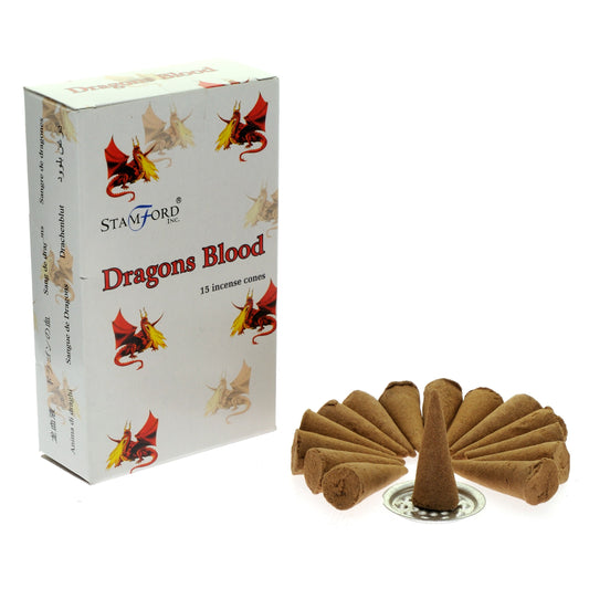 Stamford Dragons Blood incense cones x15