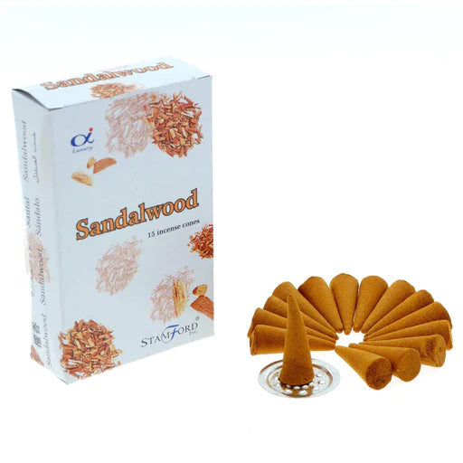 Stamford Sandalwood incense cones x15