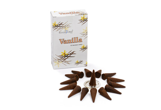 Stamford Vanilla incense cones x15