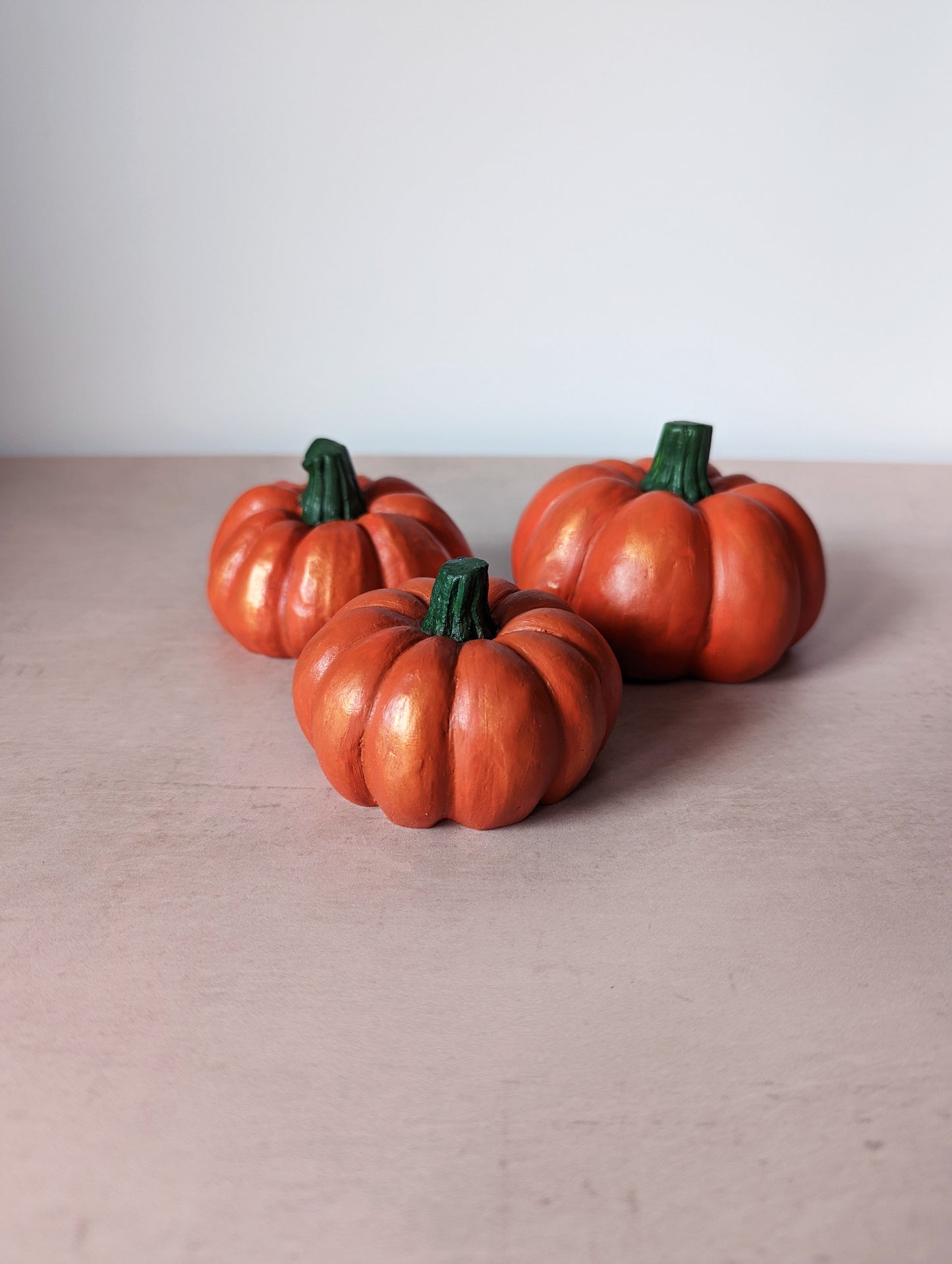 [End of line] Concrete ornamental pumpkins - orange